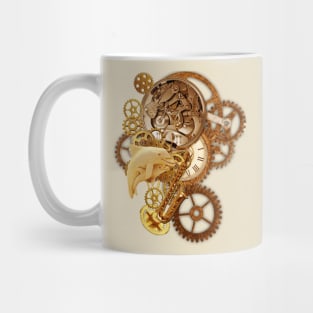 Steampunk-Copper-Art & Dolphins Mug